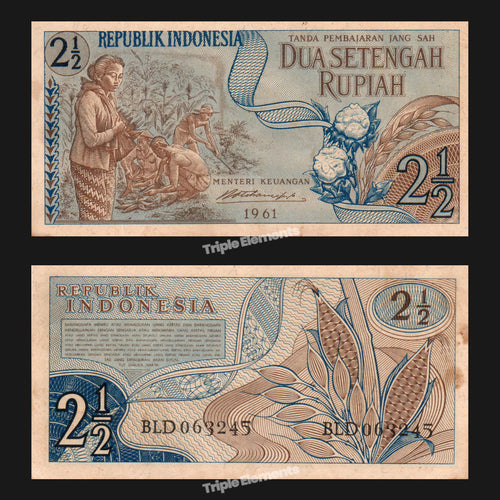 Lot of 10 Indonesia Banknotes From Different Era between 1956-1992 VF+ to UNC