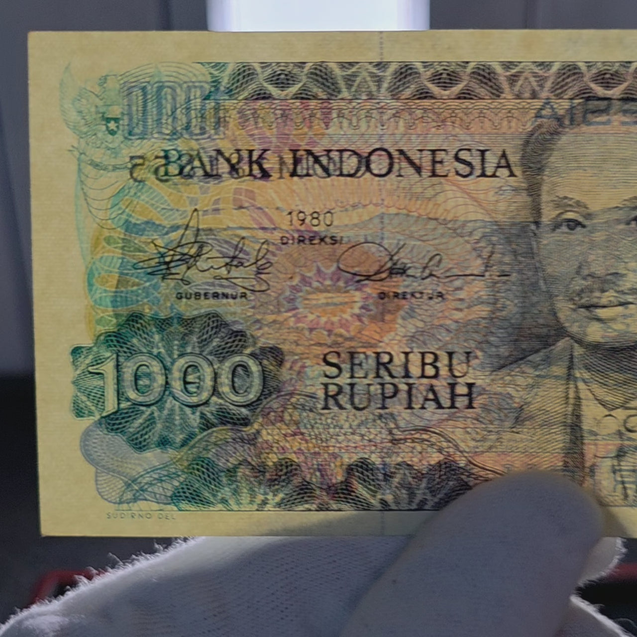 Indonesia 1000 Rupiah 1980 Dr Soetomo Banknote - Vintage Rare Paper Money Collectible